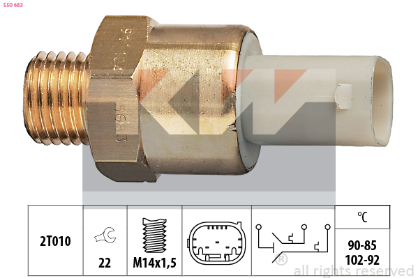 KW Ventilátor kapcsoló 550683_KW